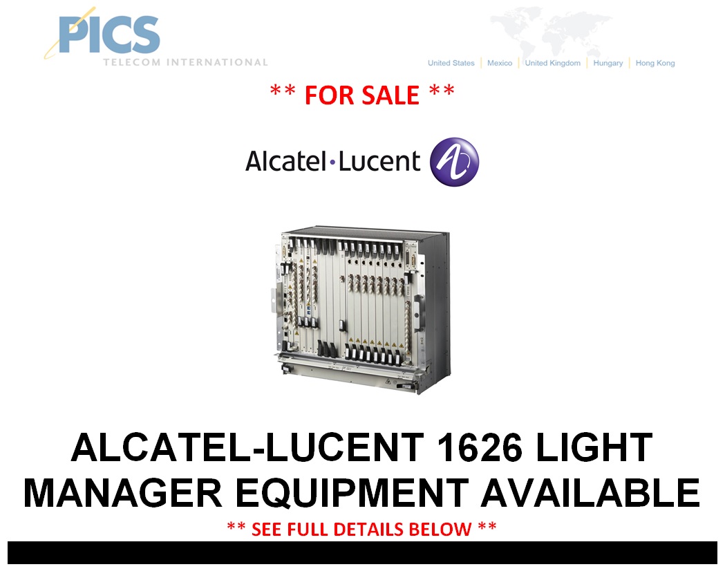 Alcatel-Lucent 1626 Equipment For Sale Top (9.3.14)